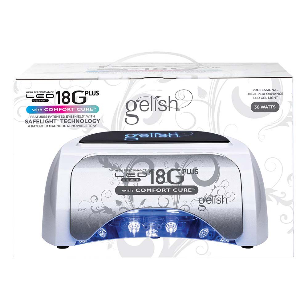 Gelish 18G PLUS LED Light With Comfort Cure, Each UV and LED Nail