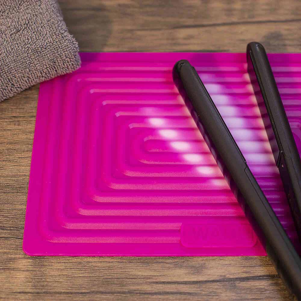 Heat mat top for straighteners
