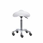 Mirplay Alpha Stool with wheels, White