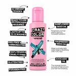 Crazy Color Semi Permanent Hair Colour Cream - Blue Jade 100ml