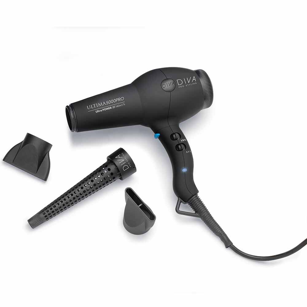 Diva Pro Styling Ultima 5000 Pro Hair Dryer Black