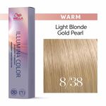 Wella Professionals Illumina Color Permanent Hair Colour - 8/38 Light Gold Pearl Blonde 60ml