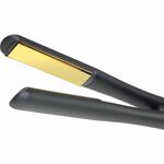 Proxelli Lana 1" Titanium Hair Straightener Set with Vented Brush & Pouch &ndash; Black & Gold