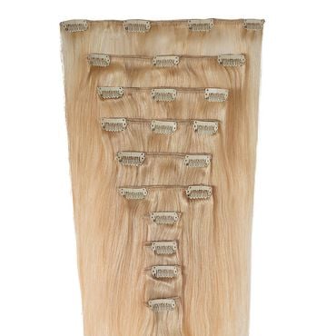 Wildest Dreams Clip In Full Head Human Hair Extension 18 Inch - 24 Sandy Blonde
