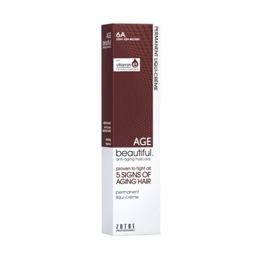 AGEbeautiful Permanent Hair Colour - 6A Light Ash Brown 60ml