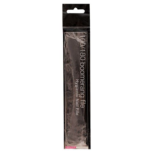 Salon Services Boomerang Nail File Black 100/180 Grit Single
