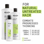Nioxin System 2 Scalp + Hair Thickening Shampoo for Natural Hair with Progressed Thinning 1L