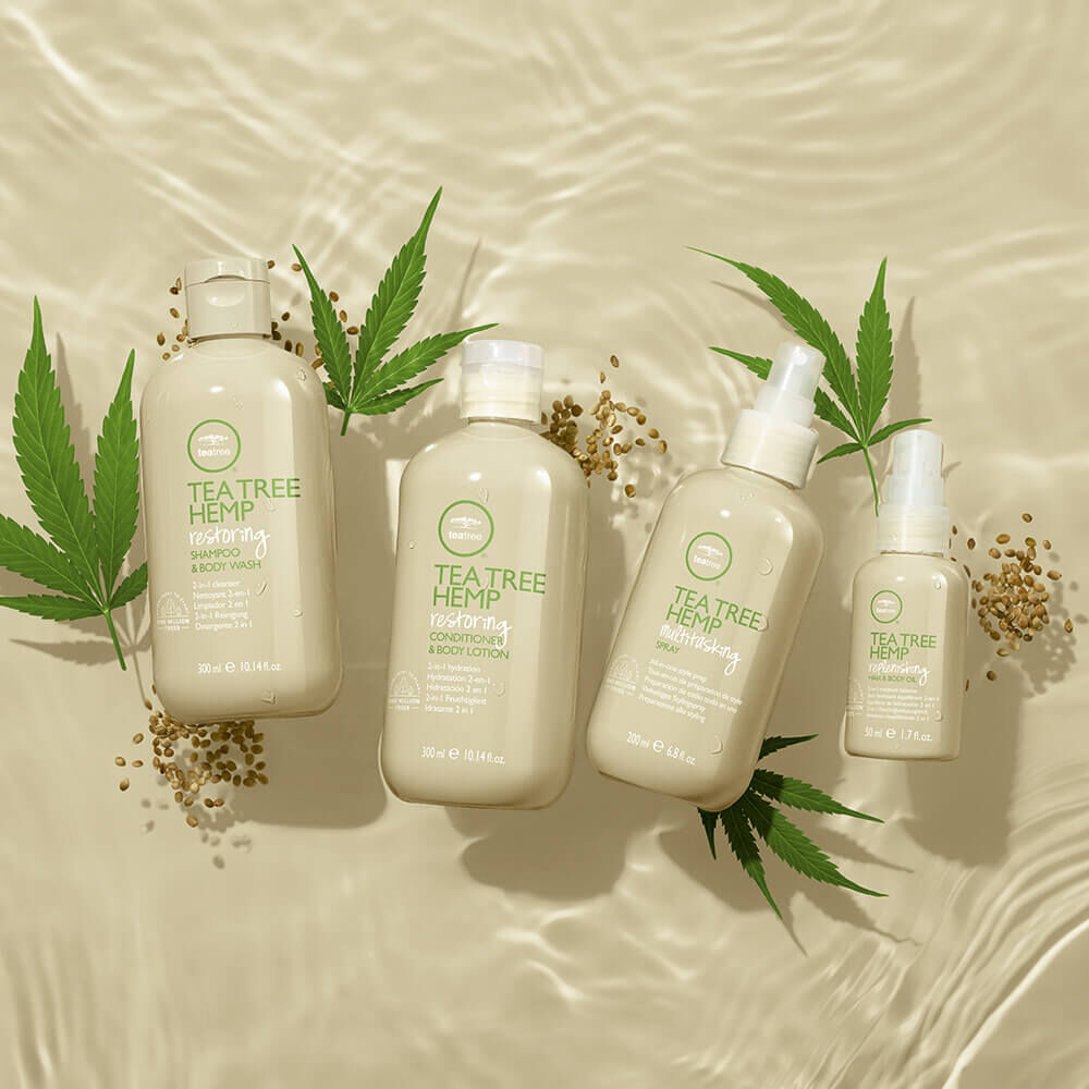 Paul Mitchell Tea Tree Hemp Restoring Conditioner and Body Lotion