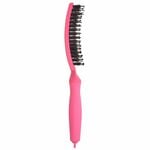 Olivia Garden Care Ionic Fingerbrush Hairbrush - Hot Pink