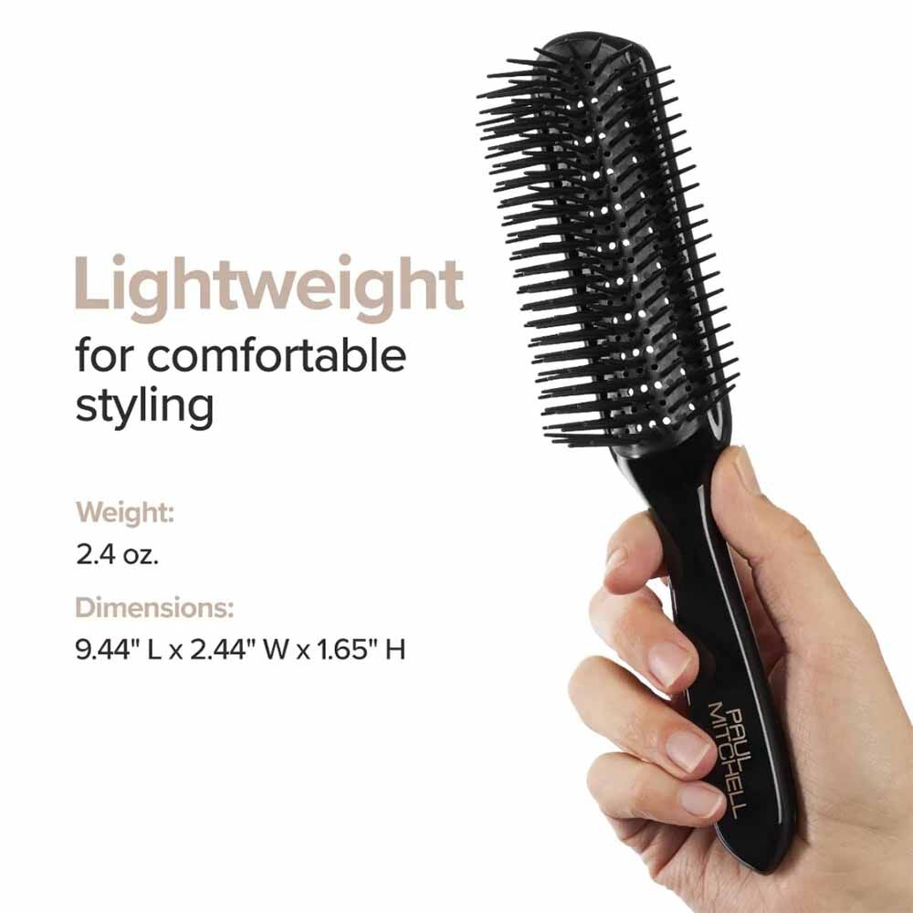 Phillips Brush Light Touch Haarbürste – 8 Nylonborsten, Schwarz, Für Styling & Entwirren