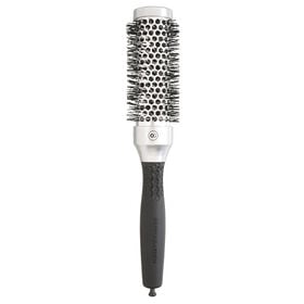 Olivia Garden Essential Blowout Classic Silver Round Hair Brush 35mm