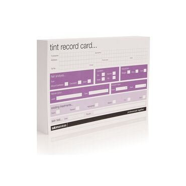 Salon Services Tint Record Card 100 Pack