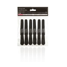 Salon Services Strong Hold Sectioning Clips, Pack of 6