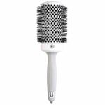 Olivia Garden Expert Blowout Round Hair Brush Shine White & Grey 55mm