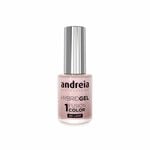 Andreia Professional Hybrid Gel Nail Polish Charmed Collection - Fusion Color H92 Metallic White with a Pink Shift, 10.5ml
