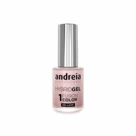 Andreia Professional Hybrid Gel Nail Polish Charmed Collection - Fusion Color H92 Metallic White with a Pink Shift, 10.5ml
