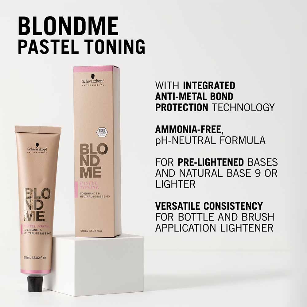 Schwarzkopf Professional BlondMe Pastel Toning Permanent Hair Colour - Ice 60ml Schwarzkopf Professional BlondMe Pastel Toning Permanent Hair Colour - Ice 60ml