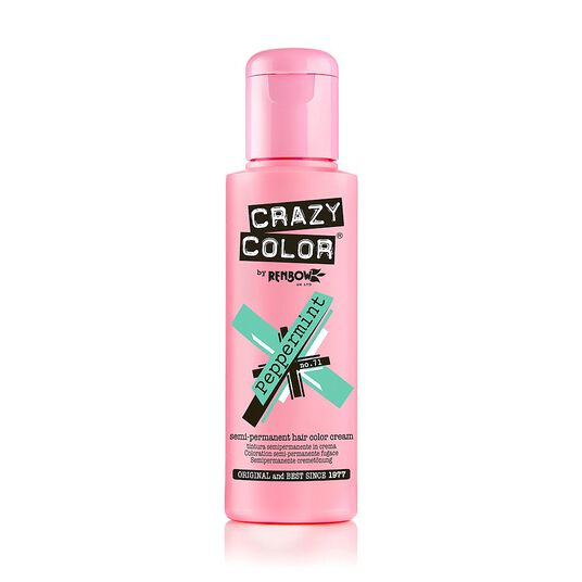 Crazy Color Semi Permanent Hair Colour Cream - Peppermint 100ml
