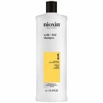 Nioxin System 1 Scalp + Hair Thickening Shampoo for Natural Hair with Light Thinning 1L