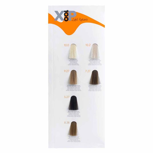 XP100 Light Radiance Shade Chart Insert