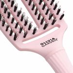 Olivia Garden Care Ionic Fingerbrush Hairbrush - Pastel Pink