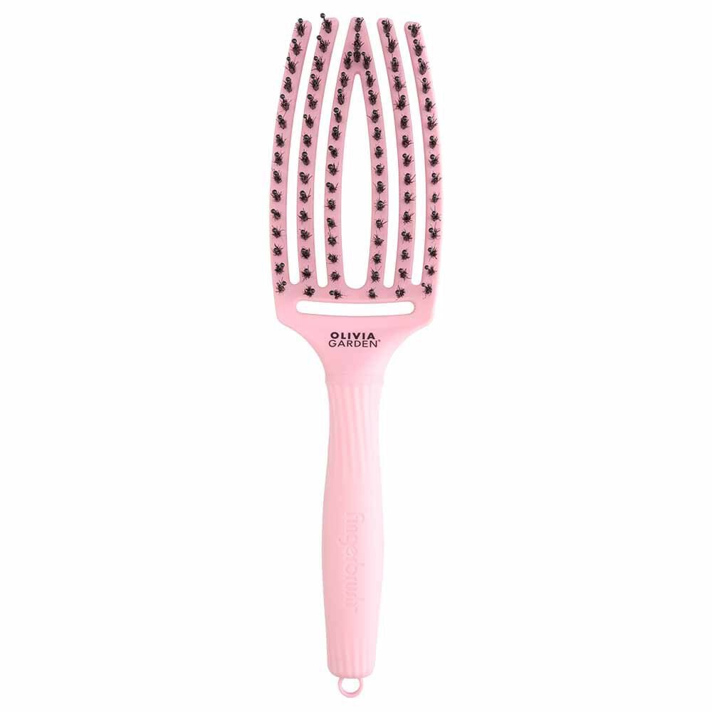 Olivia Garden Think Pink Fingerbrush Boar & Nylon - Jaipur Rose