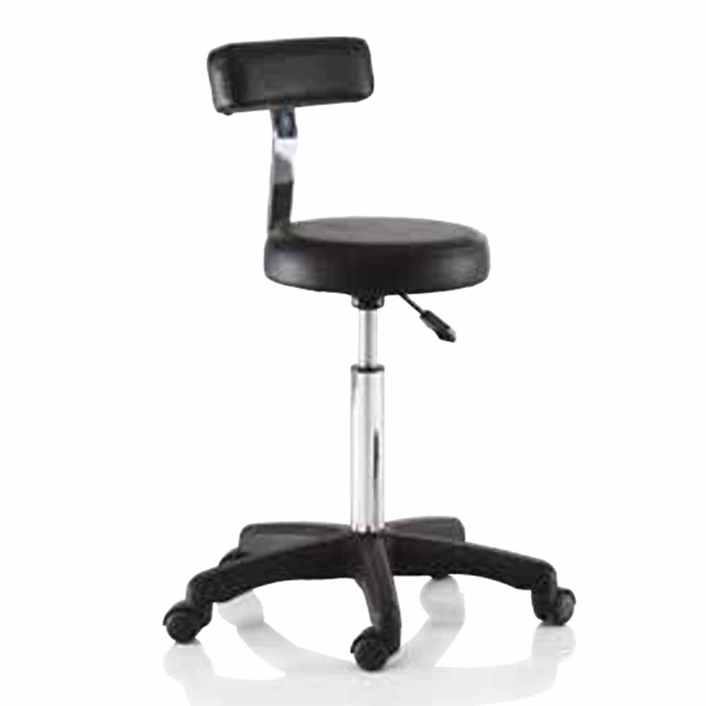 Mirplay Dex Stool with wheels, Black