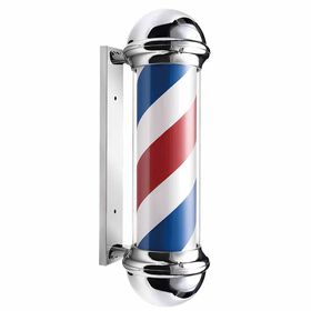 Barburys Rotating Barber Pole 70cm Silver