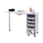 S-PRO Nail Station with Extractor Fan, White