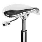 Sibel Rollercoaster Eccentric Stool, Silver