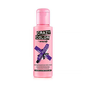 Crazy Color Semi Permanent Hair Colour Cream - Hot Purple 100ml