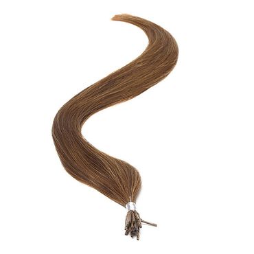 American Pride I-TIP Human Hair Extensions 18 Inch - 6 Sunkissed Brown