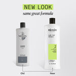 Nioxin System 2 Scalp + Hair Thickening Shampoo for Natural Hair with Progressed Thinning 1L