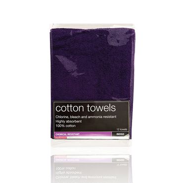 Salon Services Bleach Resistant Towel Indigo Pack of 12