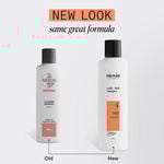 Nioxin System 4 Scalp + Hair Thickening Shampoo for Coloured, Dry and Damaged Hair with Progressed Thinning 300ml