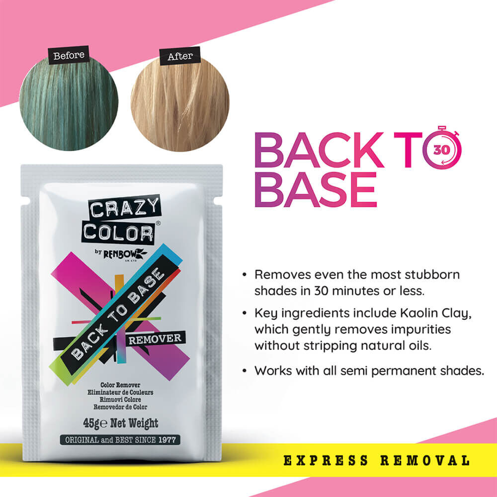Crazy Color Back to Base Hair Colour Remover 45g | Hair Colour Removers |  Sally Beauty