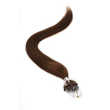American Pride Micro Ring Human Hair Extension 18 Inch - 4 Mocha Brown