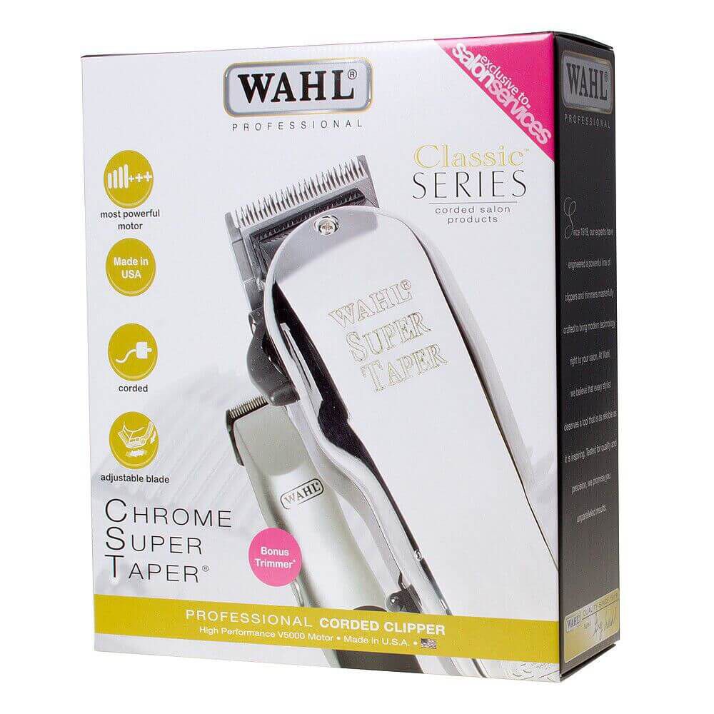 wahl super taper chrome cordless