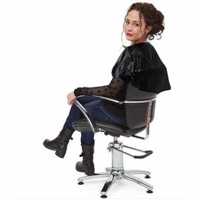 S-PRO Black Disposable Shoulder Capes - Pack of 100