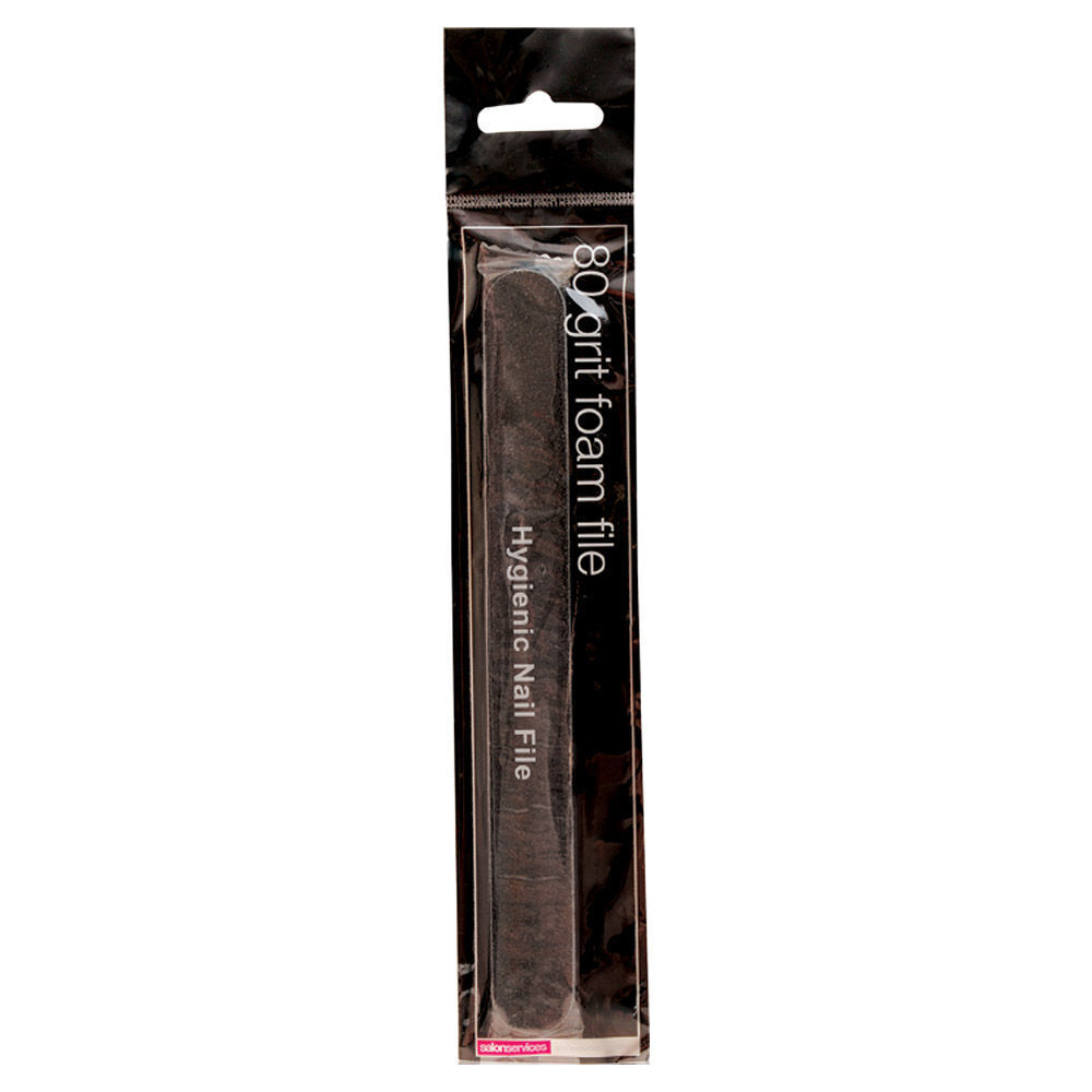 Salon Services Foam Nail File Black 80 Grit Single Nail Files Blocks Buffers Sally Beauty