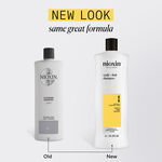 Nioxin System 1 Scalp + Hair Thickening Shampoo for Natural Hair with Light Thinning 1L