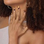 Nails Inc Pro Shellfie Ready Tortoiseshell Artificial Nails, Pack 24 Nails & Glue 1.86ml
