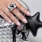 Andreia Professional Hybrid Gel Nail Polish Charmed Collection - Fusion Color H92 Metallic White with a Pink Shift, 10.5ml
