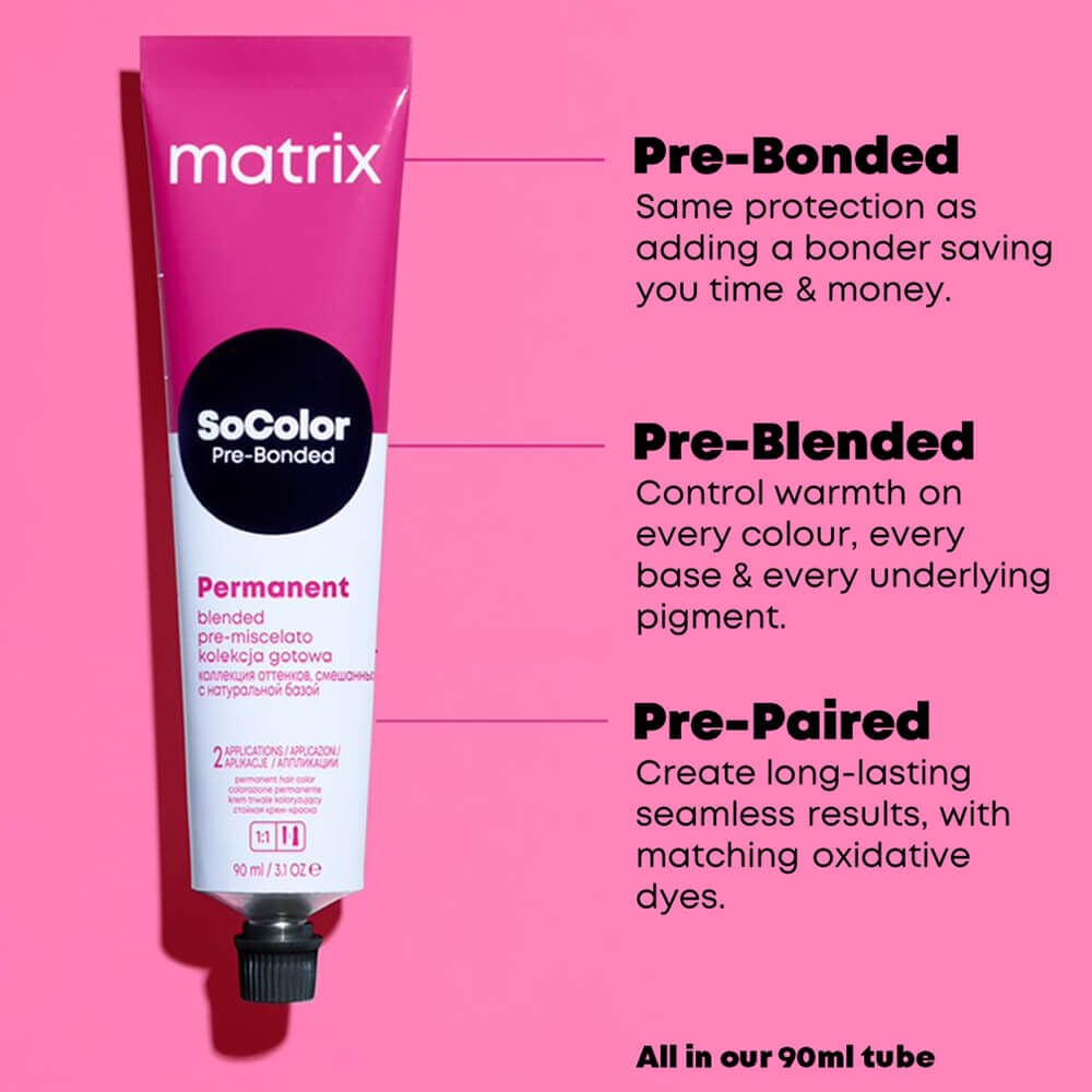 Matrix SoColor Pre-Bonded Permanent Hair Colour, Blended Natural, Neutral  Palette - 5N 90ml | Permanent Hair Colour and Colouring | Sally Beauty