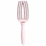 Olivia Garden Care Ionic Fingerbrush Hairbrush - Pastel Pink