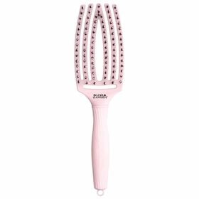 Olivia Garden Care Ionic Fingerbrush Hairbrush - Pastel Pink
