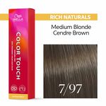 Wella Professionals Color Touch Demi-Permanent Hair Colour - 7/97 Medium Blonde Cendre Brown 60ml