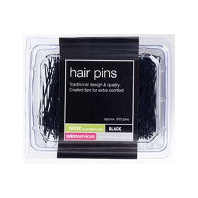 Salon Services Heavy Plain Pin Black Pack of 500