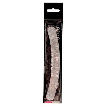 Salon Services Zebra Boomerang Nail File 100/180 Grit Single