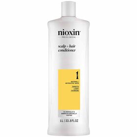 Nioxin System 1 Scalp + Hair Thickening Conditioner for Natural Hair with Light Thinning 1L